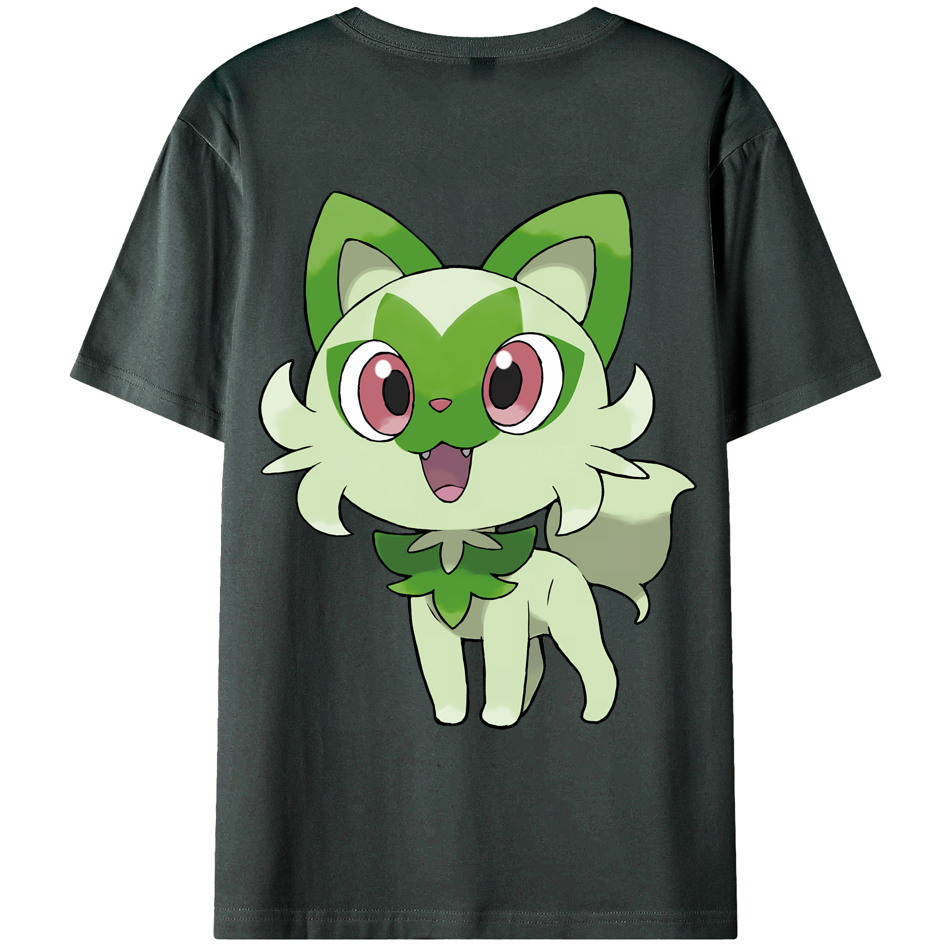 （画像用） ポケットモンスター Pokémon 綿100％ メンズ半袖Tシャツ（バックプリント） 通気性